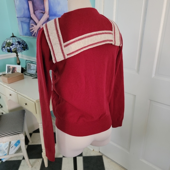 "Ballerina" Wool Sailor Cardigan - Picture 12 of 12